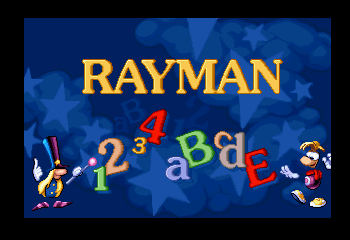 Rayman Brain Games Title Screen